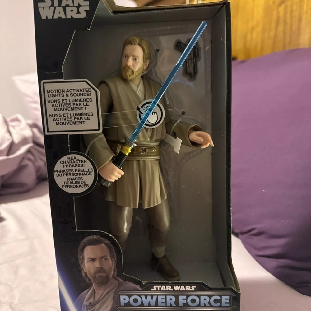 Star Wars Power Force Action Figure with Blue Lightsaber